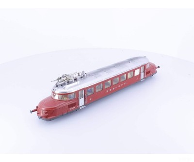 Trix 22729 HO SBB-CFF-FFS RBe 2/4 Elektro-Triebwagen Freccia Rossa 1004 Analog D