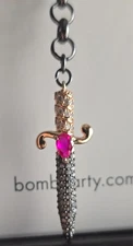 Bomb Party Reign Villain RBP7646 Dagger Necklace Sword Unicorn! 1 In 350 Made