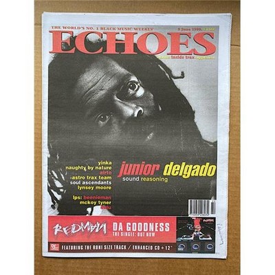 JUNIOR DELGADO ECHOES MAGAZINE JUNE 5 1999 - JUNIOR DELGADO cover with more insi