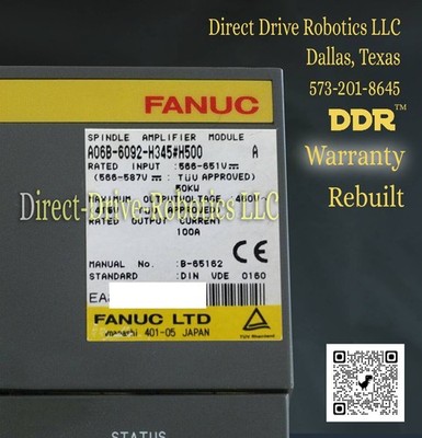 **12mo Warranty**Same Day Shipping Avail.**REBUILT** Fanuc A06B-6092-H345#H500