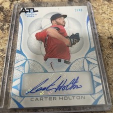 2024 Leaf Trinity Platinum Carter Holton Auto 49 (B114) Braves