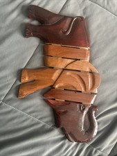 Decorative Wall Wooden Elephant