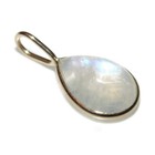Pear Cut Cabochon Moonstone in 14k Yellow Gold Pendant Jewelry 585 — photo 1