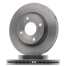 2x BREMBO 09.A968.21 Disco freno Anteriore per FORD Fiesta Mk6 Hatchback 258mm