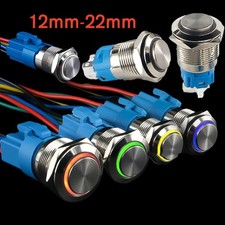 12mm-22mm High Head Metal Push Button Switches Momentary/Latching Switch 3V-220V