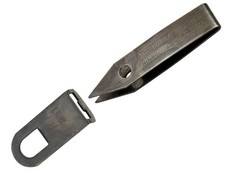 Uncle Bill's Sliver Gripper Tweezers Black Oxide Stainless Steel w/Keychain Clip