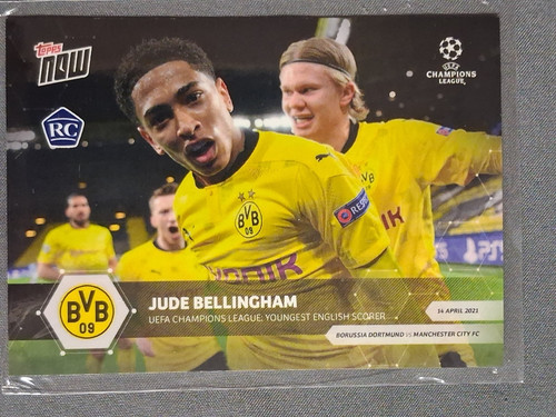 2020-21 Topps Now UEFA Champions League - Erling Haaland, Jude Bellingham ROOKIE