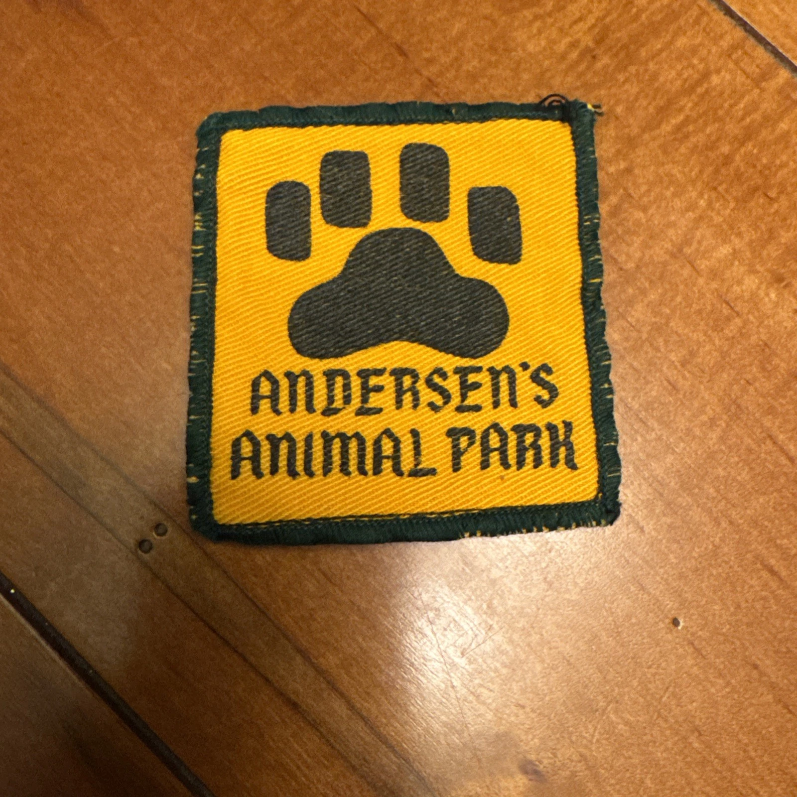 ANDERSEN'S ANIMAL PARK PATCH HTF c 1970s PEASOUP Buellton, California