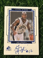 1999 SP Top Prospects Vital Signs Gary Lumpkin #GL Auto Autograph Xavier