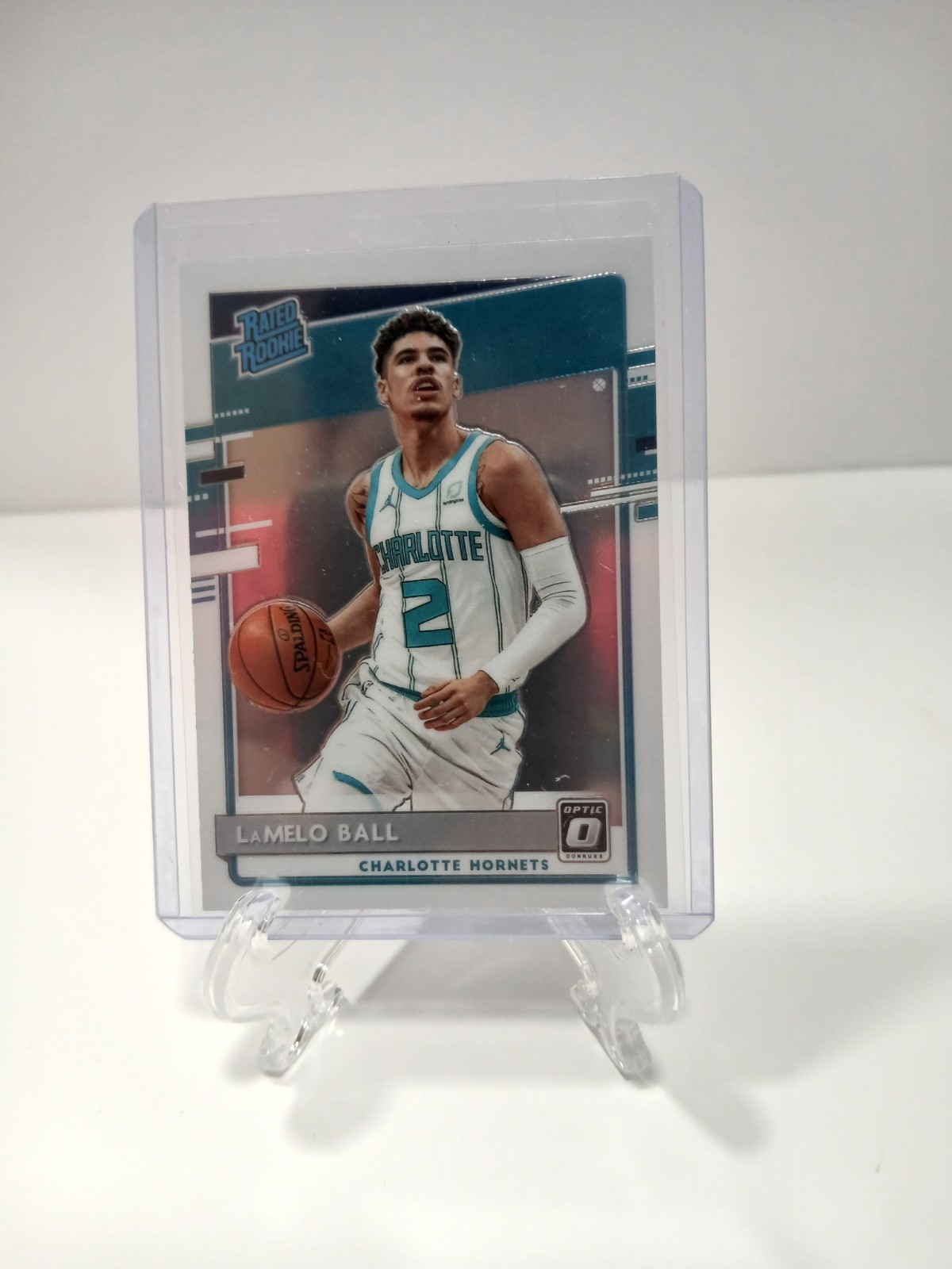 2020-21 Panini Donruss Optic - Rated Rookie LaMelo Ball #153 Holo Prizm (RC)