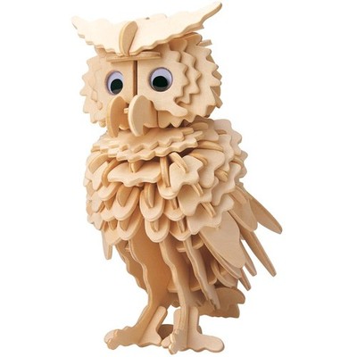 Bartl Gepetto`s 3D-Holzpuzzle Eule Tiere Steckpuzzle Bausatz Basteln mit Holz