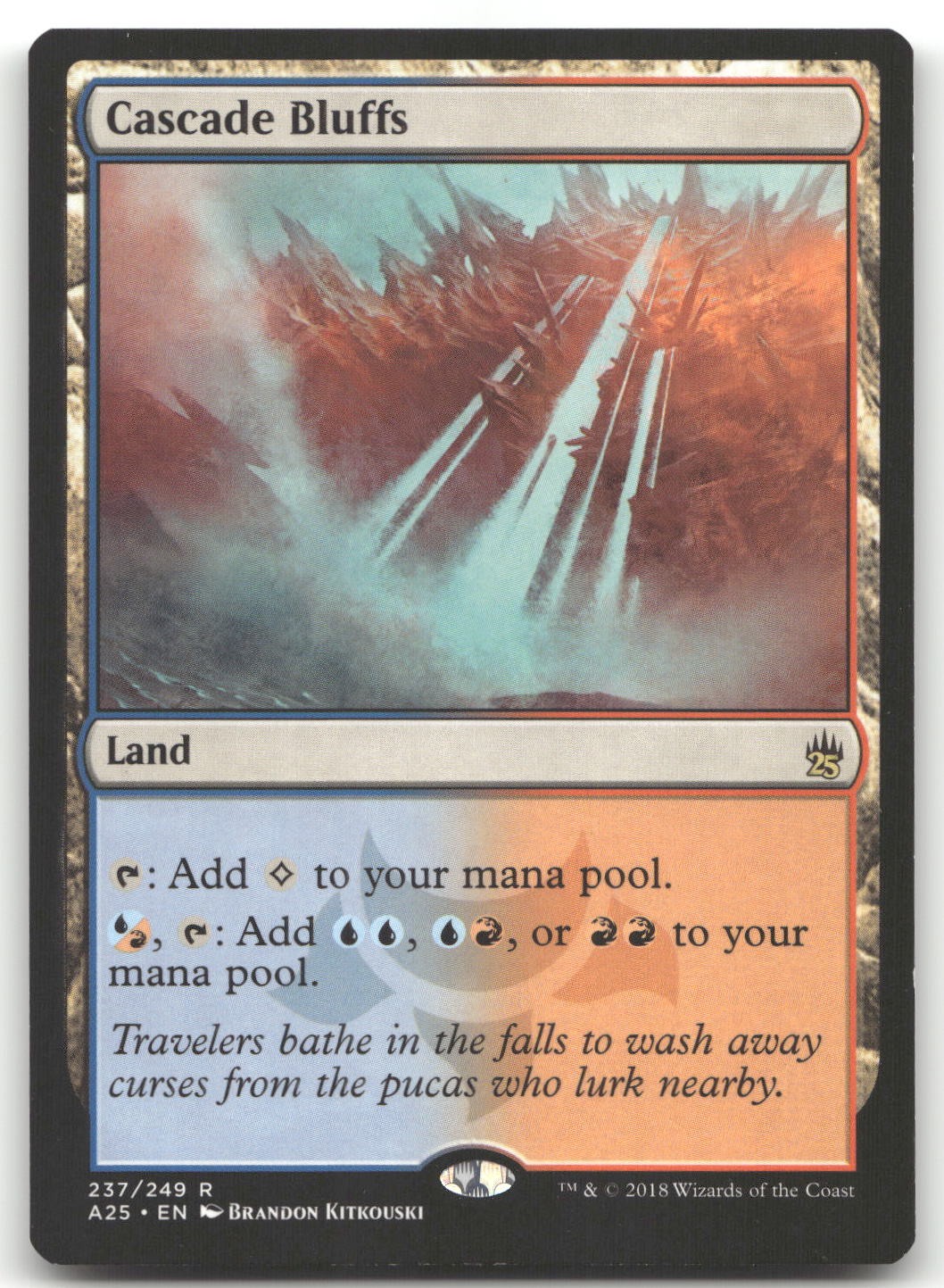 Cascade Bluffs #237 (NM) Masters 25 A25 Magic MTG