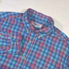 Crown  Ivy Mens L Button Down Shirt Long Sleeve Plaid Checkered Casual
