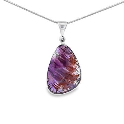 Starborn Amethyst Kacoxenit Anhänger Halskette (22'') lila