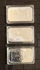 3 x 1 oz Silver Bar Liberty Indian Head Buffalo Troy Ounce .999 Sealed