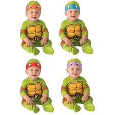 Teenage Mutant Ninja Turtles 4-IN-1 Halloween Costume Infants 6-12M or 12-18M