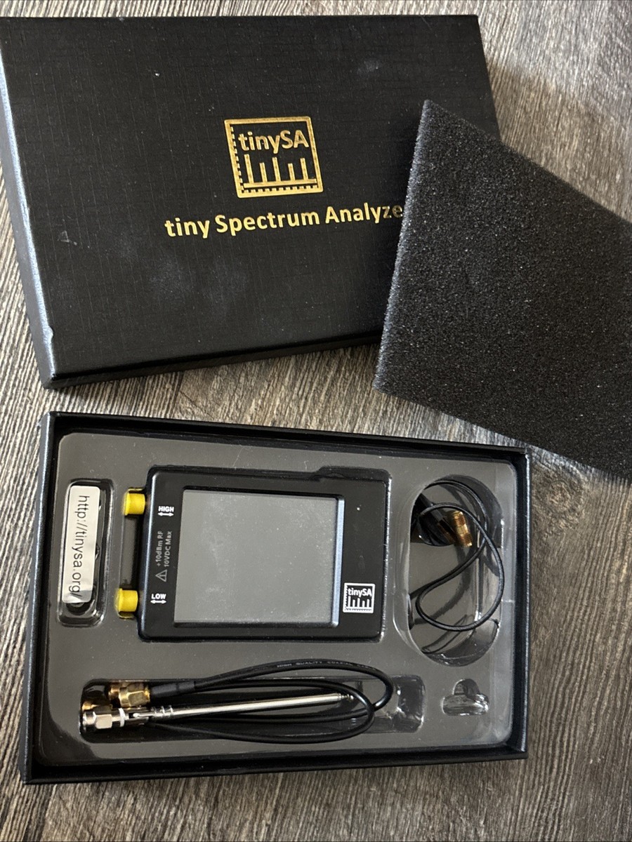 Tiny-SA Ultra Spectrum Analyzer, 4 Touch Display 100 kHz tot 5,3 GHz Handheld Tiny Frequency Analyzer met 32 Gb kaart 2-in-1 signaalgenerator