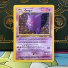 👻 Gengar 5/62 Fossil-1st Edition Holo Pokemon Card LP+ NM- Vintage