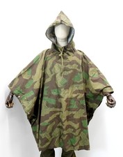 Repro German Army WW2 Poncho Splinter Camo Camouflage Sheet Lightweight Canvas