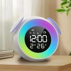 Sveglia Digitale Da Comodino Ricaricabile Con 15 Colori Luce Simulazione Alba