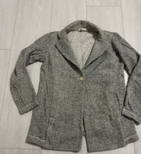 Eileen Fisher Knit Cardigan With Pockets Sz XS Gray