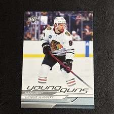 2024-25 Upper Deck Series 1 Young Guns #203 LANDON SLAGGERT Chicago Blackhawk RC