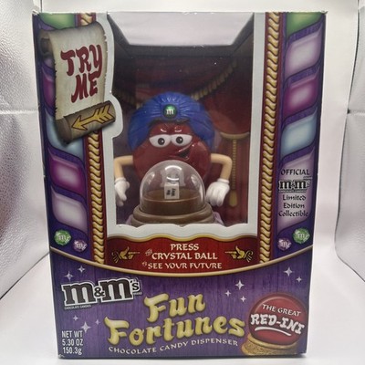 NEW 2008 M&M's Fun Fortunes 'The Great Red-Ini' Chocolate Candy Dispenser Boxed