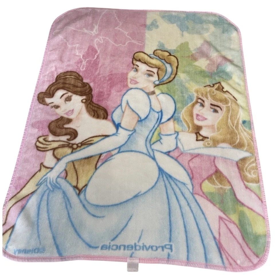 Manta de felpa rosa princesa Disney de colección Providencia Cenicienta Bella tiro 43x54 Foto 2 de 4