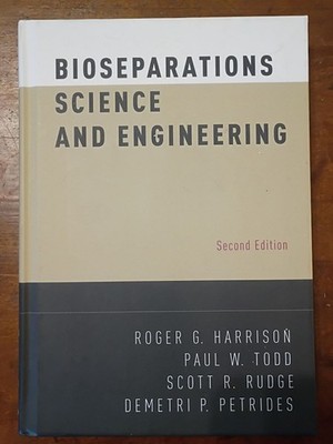 Bioseparations Science & Engineering 2nd Edtn Harrison HC Textbook Chemical Eng