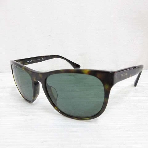 Lunettes de soleil Prada SPR14R F monture cellule verres gris écaille de tortue unisexe 57 19 145