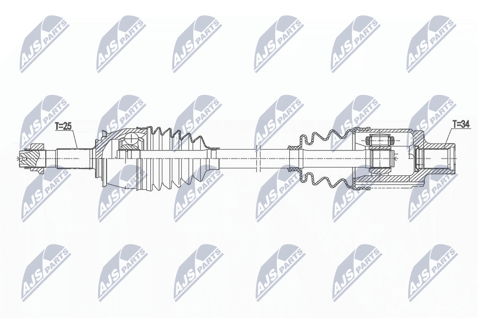 NPW-PL-147 NTY Drive Shaft for BUICK,CHEVROLET,OPEL - Image 5