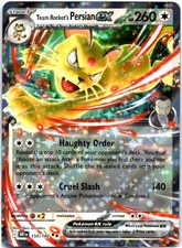 Team Rocket's Persian ex 150/182 RR Destined Rivals Pokemon Card Holo NM