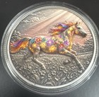1oz Copper w/ Silver Plating “Wild Flower Horse Power” By WNSUM Mint — photo 1