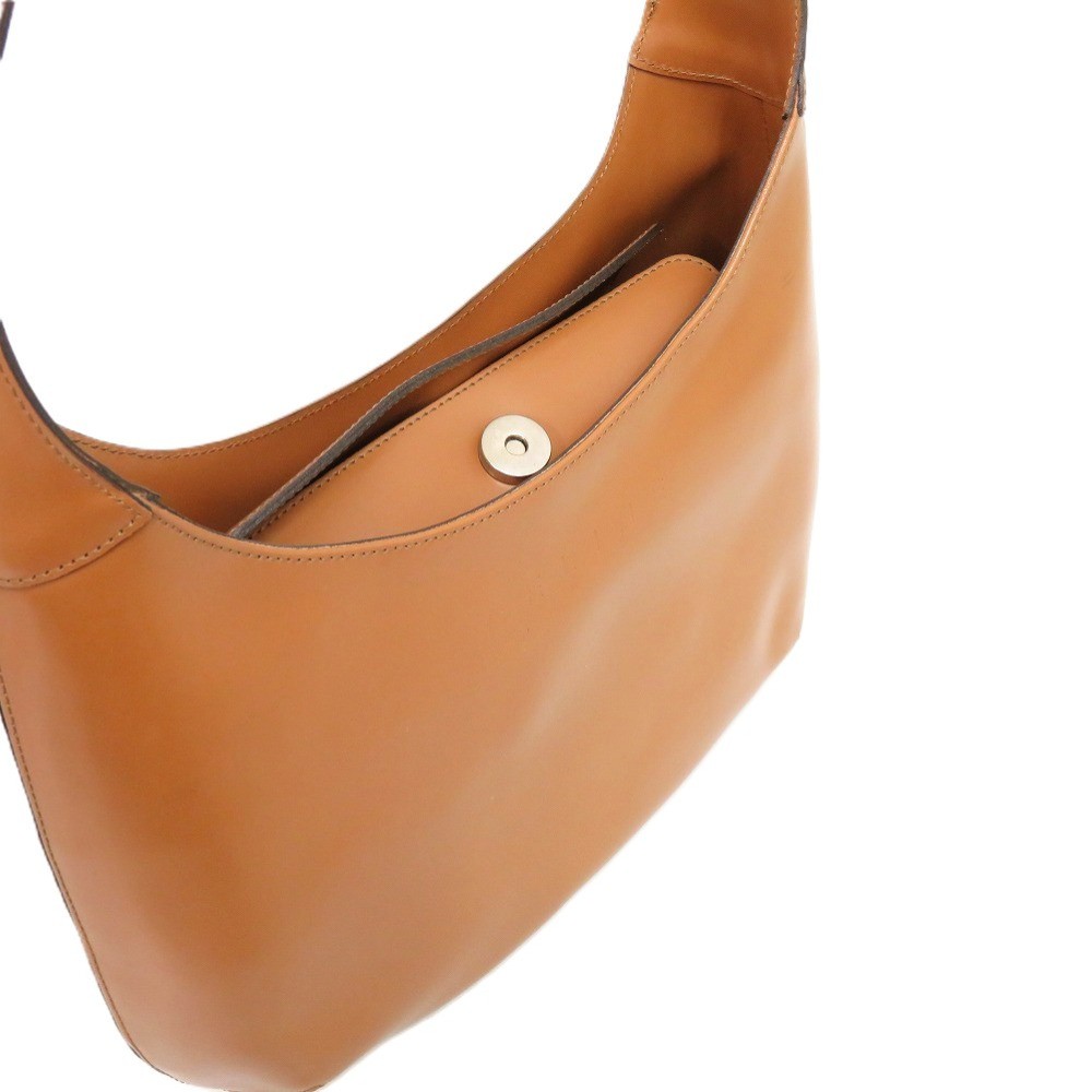 AUTHENTIC CELINE Shoulder Bag Camel Leather Embossed Leather — image 5