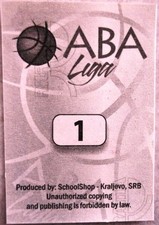 2015-15 ABA Liga School Shop Sticker Serbia unstuck - You Pick