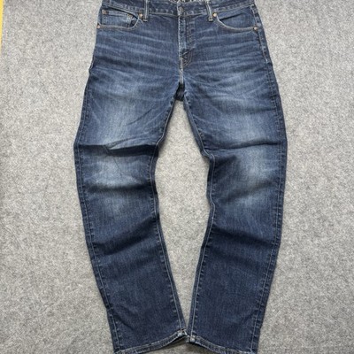 American Eagle Slim Straight Herren Jeans Airflex + dunkelblau 36x32