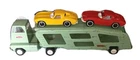 Vtg Tonka Car Carrier 1960's 19" & 2 Plastic Corvettes Model #96 1 TaillightGone