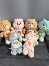 Vintage Care Bears Lot 1983 Kenner Tenderheart Champ Cheer Babies Hugs Tugs