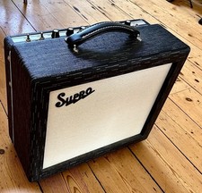 Supro 1612RT Amulet 1x10 Black Scandia 15W Amp , Reverb, Tremolo, Attenuator
