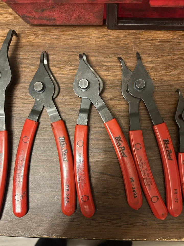 Juego de alicates Blue Point PR43 punta fija convertible anillo de retención (anillo a presión) Foto 4 de 4