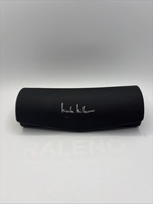 Nicole Miller Hard Case Eye Glasses Case Only Green Interior Black Exterior