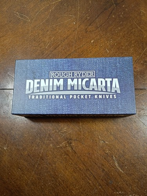 #ad NIB Rough Ryder Half Hawk Pocket Knife T 10 High Tool Steel Blades Micarta Nice $21.99