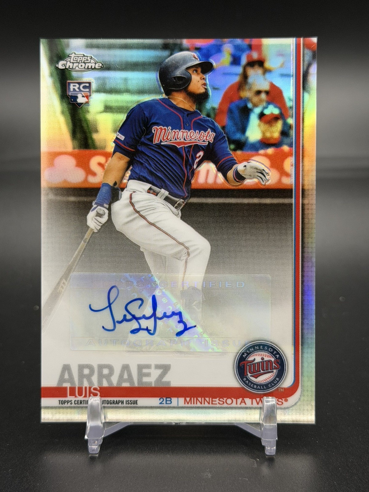 2019 Topps Chrome Luis Arraez RC Rookie Update Auto Minnesota Twins