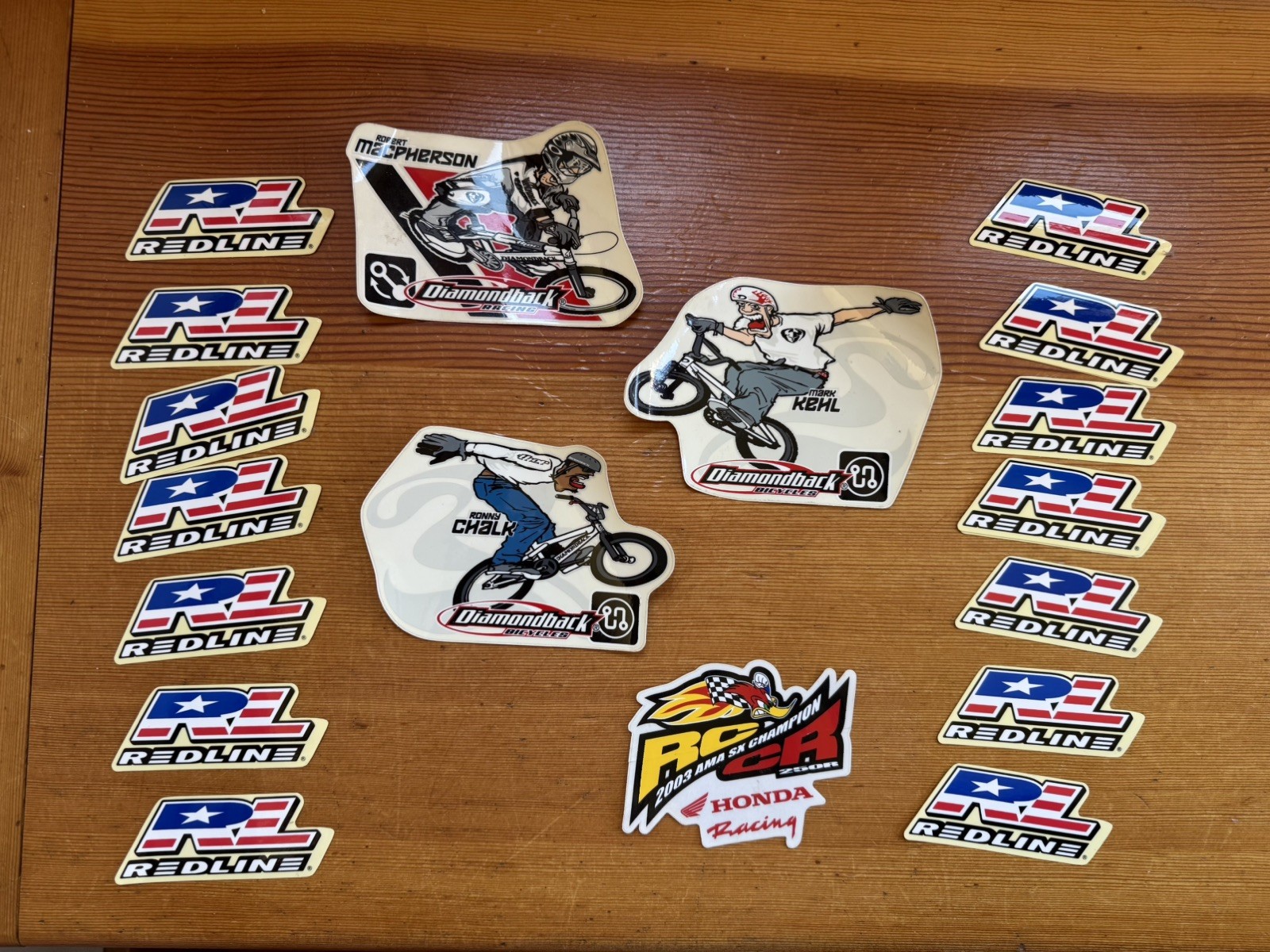 Diamond Back Racing  Ronny Chalk , Mark Kehl, Robert Macpherson Stickers Redline