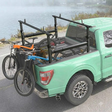 Pro Aluminum Adjustable Full Size Truck Ladder Rack W Side Bars For Pickup