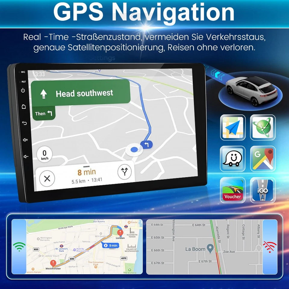 10" 64GB CarPlay Android15 Autoradio für Dacia Duster 2 mit GPS Navi RDS +Kamera - Bild 4 von 4