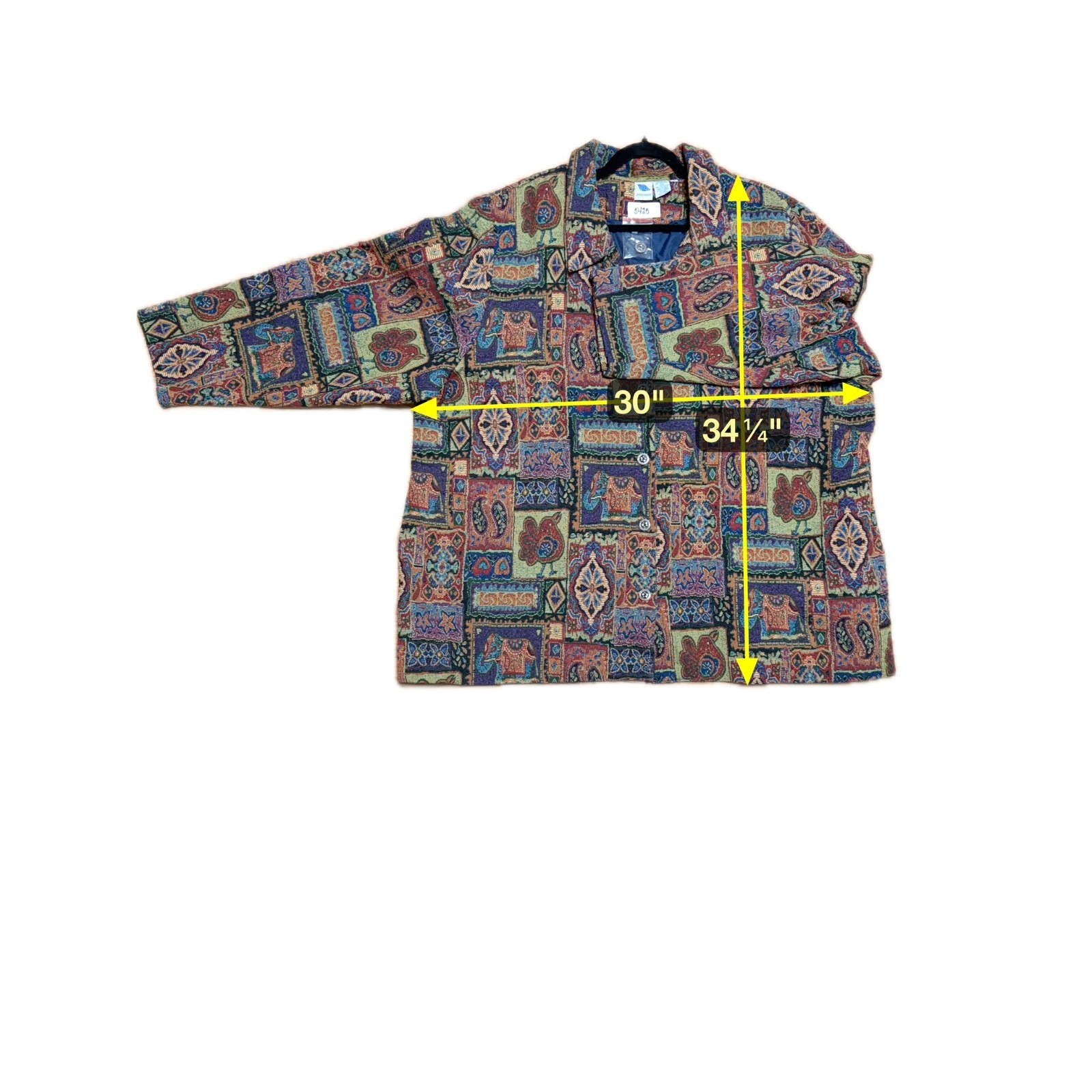 Vintage Maximalist Tapestry Patchwork Jacket Wome… - image 8