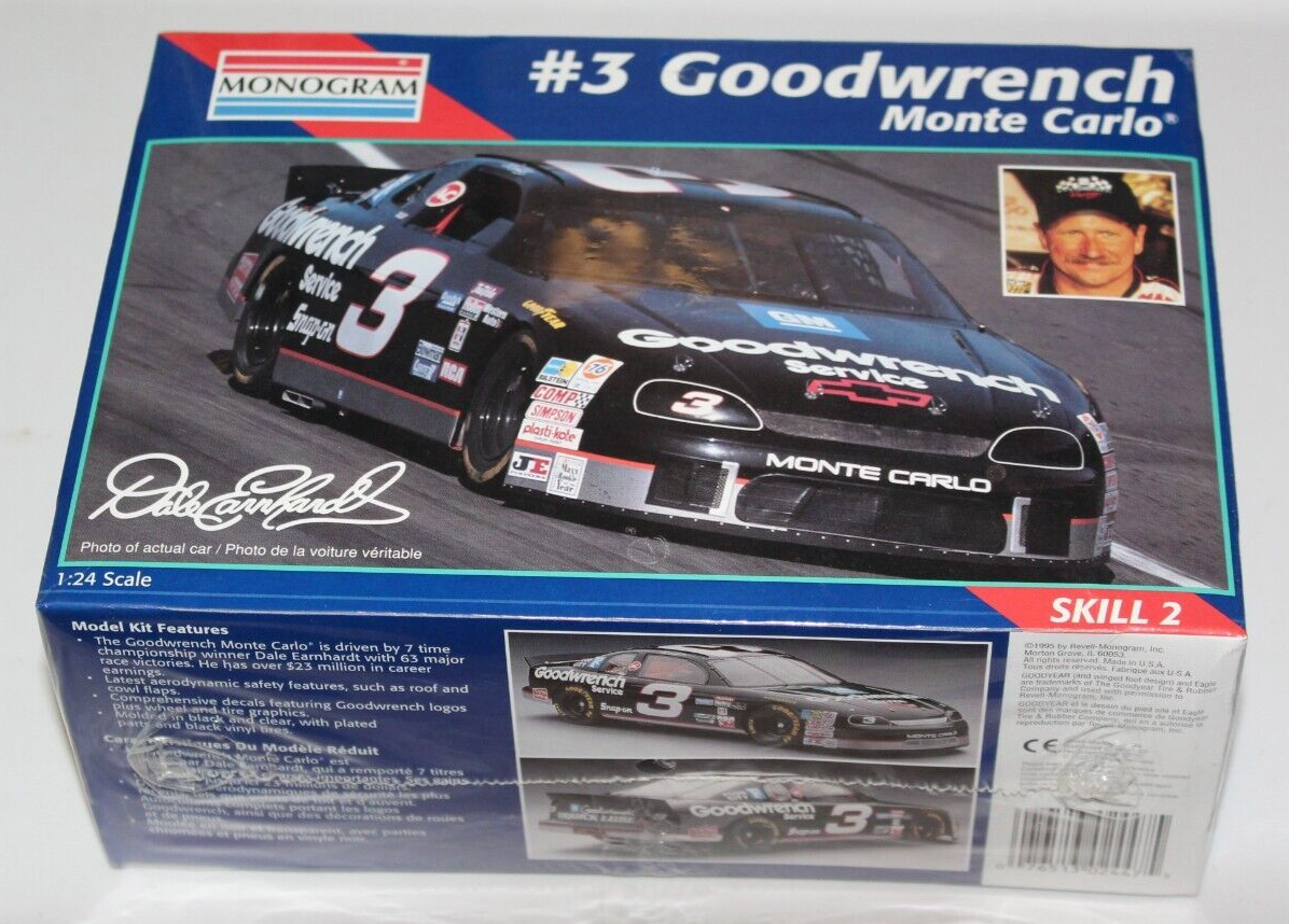 Dale Earnhardt #3 Monogram Model Kit Goodwrench Chevy Monte Carlo NEW!! SEALED