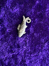 Small vintage metal Fish charm 