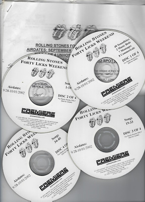 THE ROLLING STONES ''Forty Licks Weekend'' 2002 Radio Show 4 CD + Cues